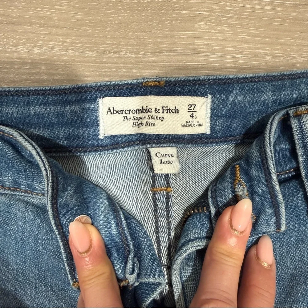 Abercrombie & Fitch Super Skinny High Rise Jeans – Size 27 Short - Picture 4 of 9